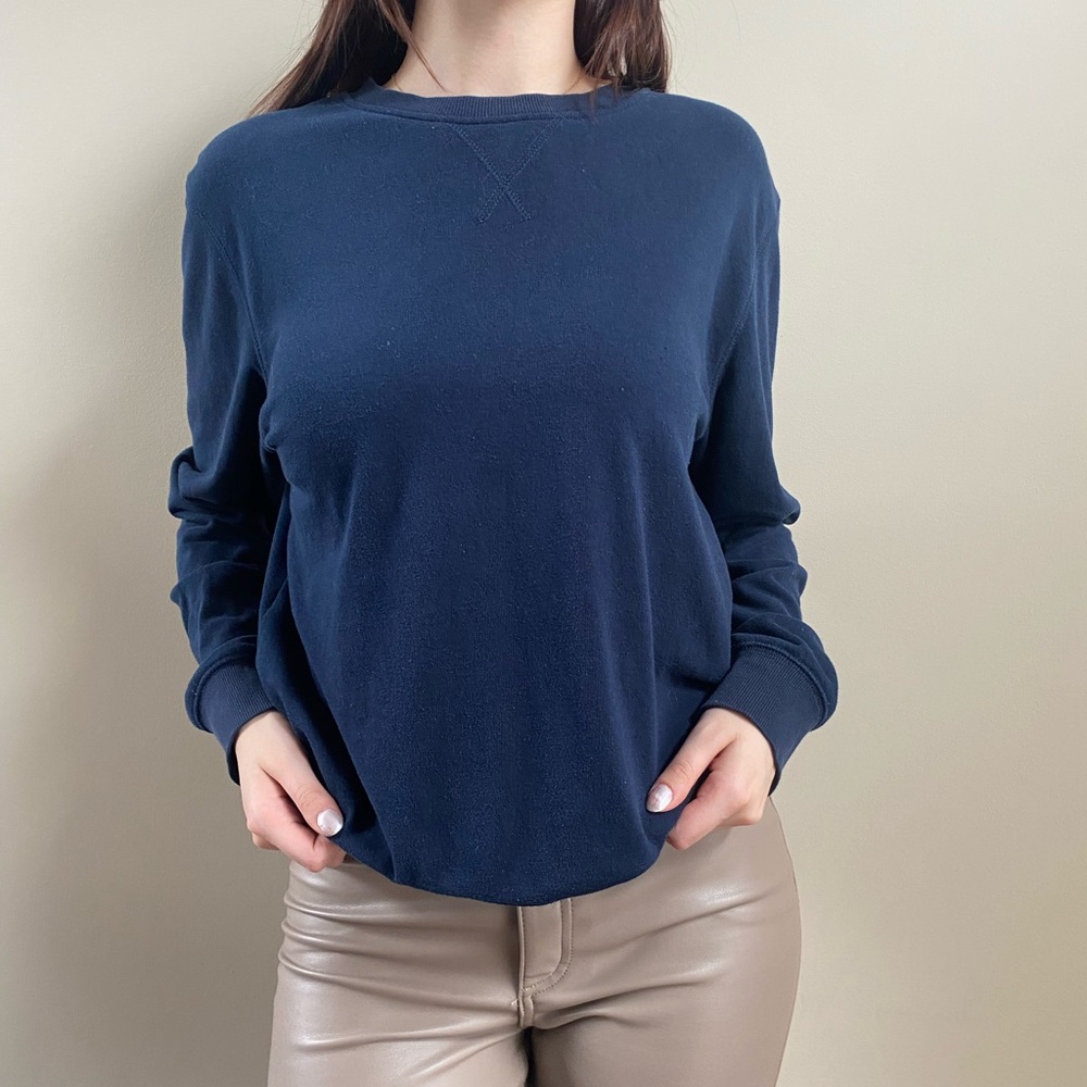 Blue Divided crewneck